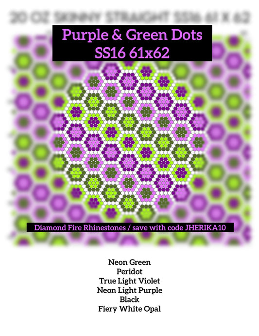 Purple & Green dots ss16